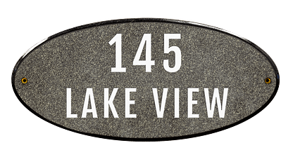 Personalized house number plaque