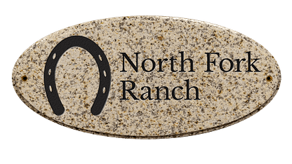 Custom engraved ranch sign